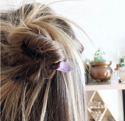 Rainbow Moonstone Hair Pin