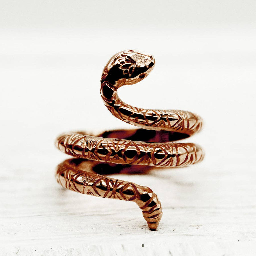 Rattlesnake Lotus Ring