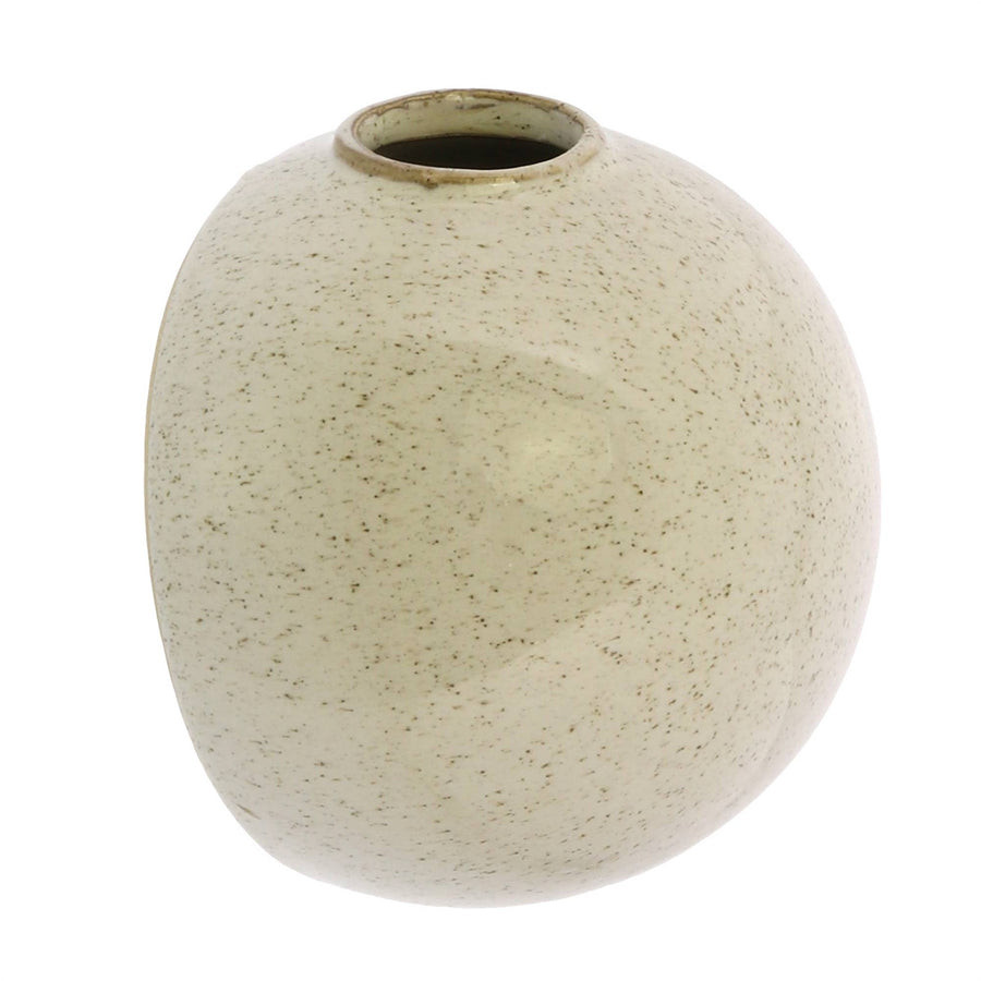 Medium Bubble Wall Vase - Flecked White