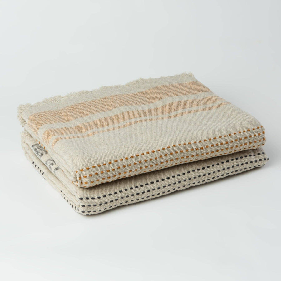 The Aras Linen Throw Blanket